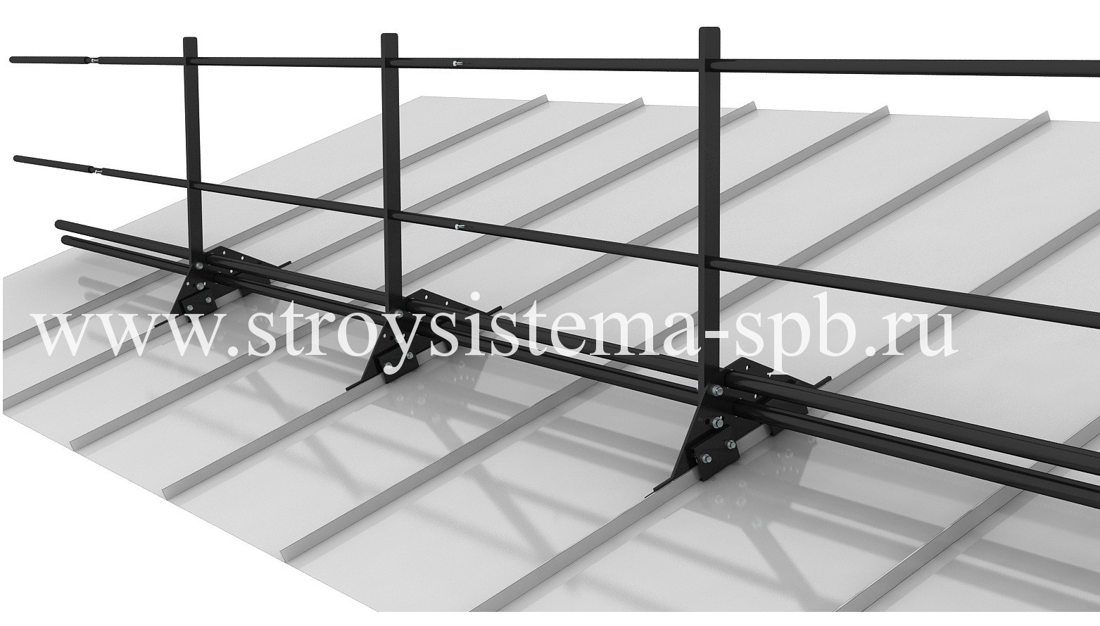 Ограждение кровли на фальцевую кровлю Ограждение кровли на фальц FISHER