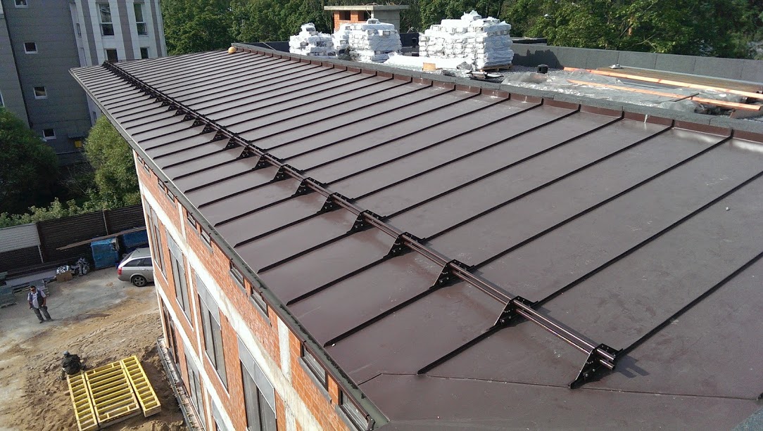 трубчатый снегозадержатель на фальцевую кровлю