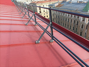 Кровельное ограждение со снегозадержателем на фальцевую кровлю